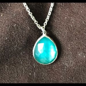 Ippolita Blue Topaz Tear Drop Necklace